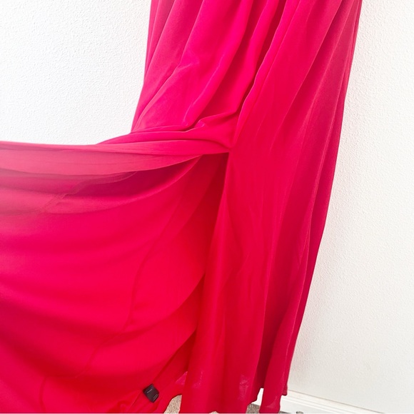 Lulus Heavenly Hues Deep V-Neck Formal Gown Maxi Dress in Red - Picture 4 of 9